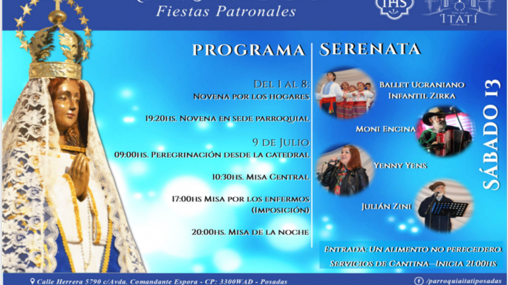 Programa Fiestas Patronales Ntra. Sra. de Itatí 2019