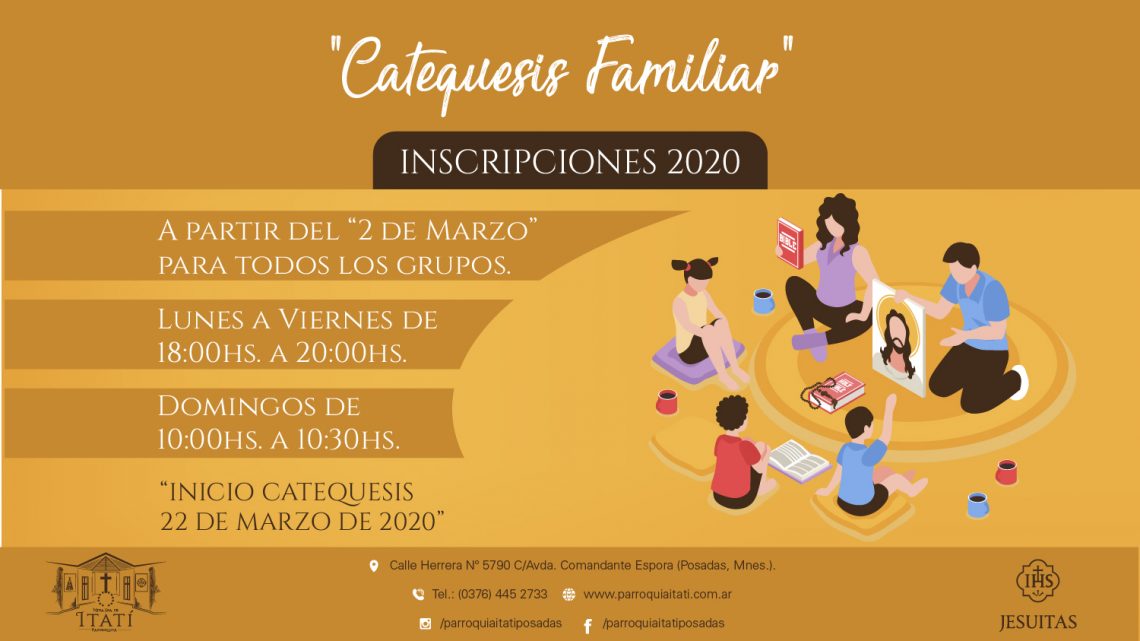 Catequesis Familiar 2020 Catequesis Familiar 2020
